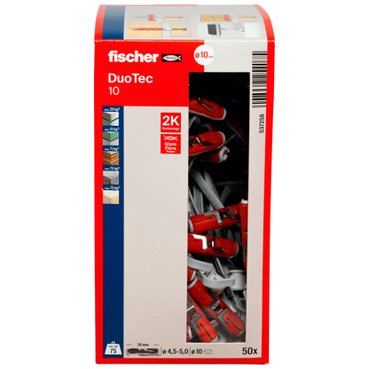 Artikelbild 4 für fischer DuoTec 10 537258 Universaldübel Ø 10 mm x 50 mm, 50 St., Artikelnummer 479929