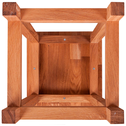 Artikelbild 5 für Garden Pleasure Pflanzenständer MAX Holz eiche quadratisch 30,0 x 60,0 cm, 1 St., Artikelnummer 543043