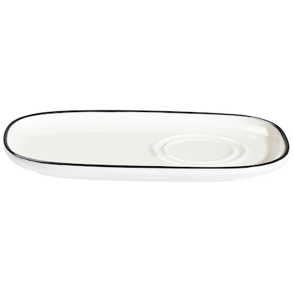 Artikelbild 2 für ID Fine Untertassen Modest Black Mesa weiß Ø 22,0 cm, 12 St., Artikelnummer 633809