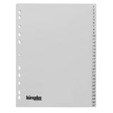 Artikelbild 1 für büroplus Ordnerregister DIN A4 Vollformat 1-31 grau 31-teilig, 1 Satz, Artikelnummer 839266