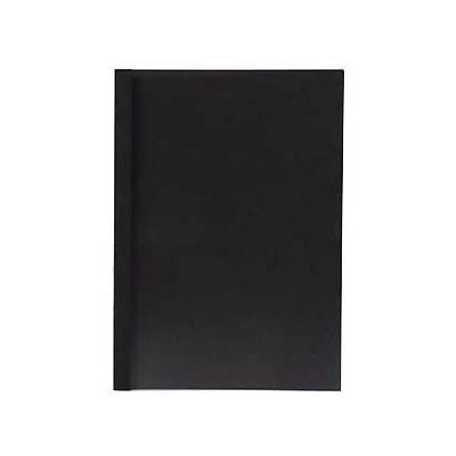 Artikelbild für LMG Thermo-Bindemappen schwarz Lederkarton für 40 - 55 Blatt, 50 St., Artikelnummer 376269