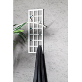 Artikelbild 1 für HAKU Möbel Wandgarderobe 89399 weiß Metall 5 Haken 60,0 x 22,0 cm, Artikelnummer 553051