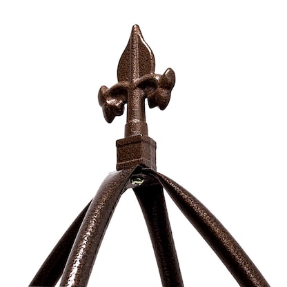 Artikelbild 4 für relaxdays Rankobelisk Metall, Ø 35,0 cm braun rund, 1 St., Artikelnummer 448872