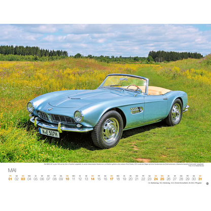 Artikelbild 6 für Heye Monats-Wandkalender LEGENDÄRE AUTOS 2026, 1 St., Artikelnummer 551196
