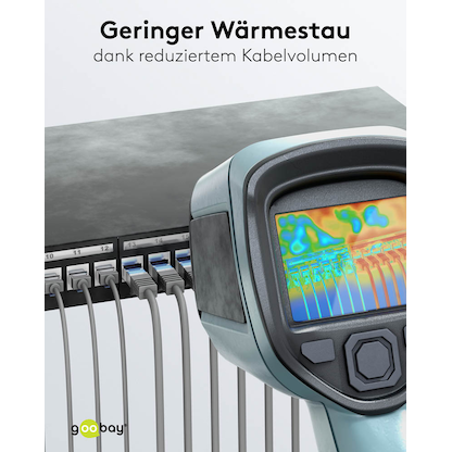 Artikelbild 4 für goobay RJ-45 Netzwerkkabel 7,5 m grau bis zu 10,00 Gbit/Sek. bis zu 500 MHz, 1 St., Artikelnummer 557466
