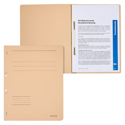 Artikelbild für LEITZ Ösenhefter 3742 Karton chamois DIN A4, 50 St., Artikelnummer 130738