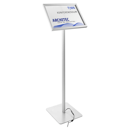 Artikelbild für SPRINTIS Infoständer LED silber DIN A3 29,7 x 42,0 x 120,0 cm, 1 St., Artikelnummer 729586