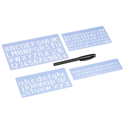 Artikelbild für WEDO Buchstabenschablonen-Set blau, Artikelnummer 816987