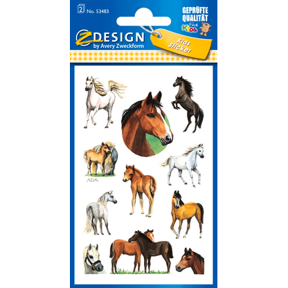 Artikelbild für AVERY Zweckform Aufkleber 53483 Pferde, 22 Etiketten, Artikelnummer 287894