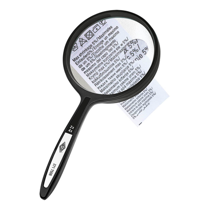 Artikelbild 3 für WEDO Lupe schwarz 2-fach und 4-fach, Ø 6,3 cm, Artikelnummer 564472