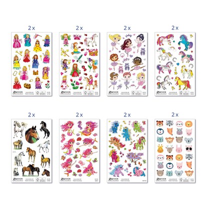 Artikelbild 2 für AVERY Zweckform Aufkleber-Set 59990 für Mädchen, 386 Etiketten, Artikelnummer 288074