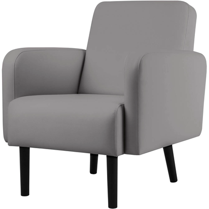 Artikelbild 2 für meet powered by PAPERFLOW Sessel LISBOA grau schwarz Kunstleder 71,0 x 81,5 x 83,0 cm, 1 St., Artikelnummer 851354