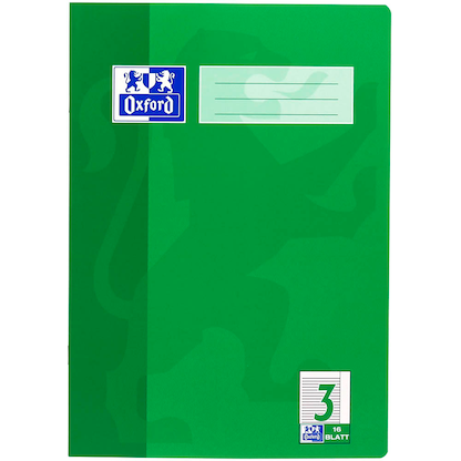 Artikelbild 2 für OXFORD Schulheft Lineatur 3R liniert DIN A4 Außenrand, 16 Blatt, 1 St., Artikelnummer 759664