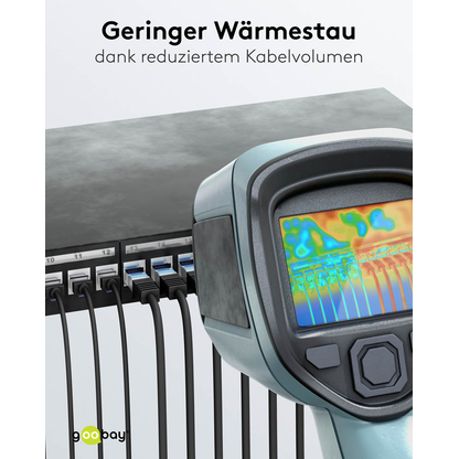 Artikelbild 8 für goobay RJ-45 Netzwerkkabel 15,0 m schwarz bis zu 10,00 Gbit/Sek. bis zu 500 MHz, 1 St., Artikelnummer 557726