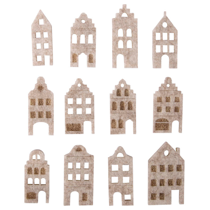 Artikelbild für Rayher Filz-Streudeko grau Nordic Häuser, 12 St., Artikelnummer 686958