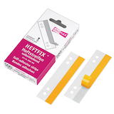 Artikelbild 1 für VELOFLEX Heftstreifen, selbstklebend HEFTFIX® 100er transparent Kunststoff, 100 St., Artikelnummer 494609