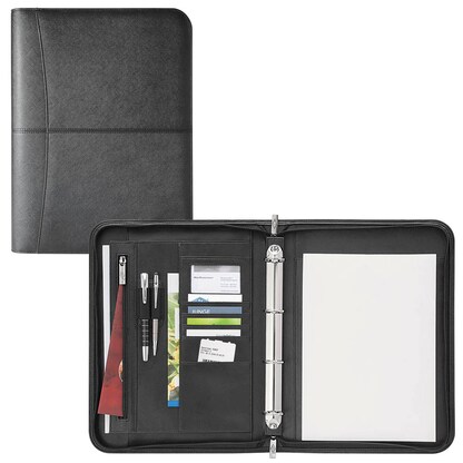 Artikelbild für WEDO Ringbuchmappe Accento Lederimitat DIN A4 schwarz, Artikelnummer 514158