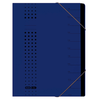 Artikelbild für ELBA Ordnungsmappen chic 12 Fächer blau, 5 St., Artikelnummer 478453