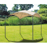 Artikelbild 1 für Garden Pleasure Pavillon HUDSON quadratisch, beige, 1 St., Artikelnummer 380424