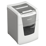 Artikelbild 1 für LEITZ IQ Autofeed Small Office 100 Aktenvernichter mit Partikelschnitt P-5, 2 x 15 mm, bis 100 Blatt, weiß, Artikelnummer 267151