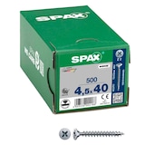 Artikelbild 1 für SPAX® Universalschrauben Z2 Senkkopf WIROX 1081010450405 4,5 mm x 40 mm, 500 St., Artikelnummer 394249