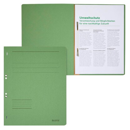 Artikelbild für LEITZ Ösenhefter 3742 Karton grün DIN A4, 50 St., Artikelnummer 130753