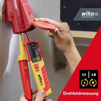 Artikelbild 5 für Wiha Zweipoliger Spannungs- und Durchgangsprüfer 45217, 0,5 - 1.000 V AC, CAT IV, Artikelnummer 717787