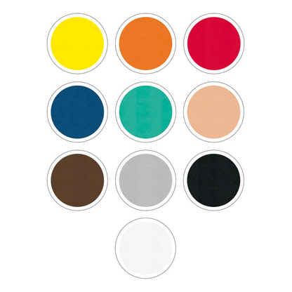 Artikelbild 3 für folia Moosgummi BASIC mehrfarbig 10 Blatt, Artikelnummer 776159