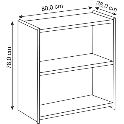Artikelbild 3 für Kerkmann Aktenregal Lago weiß 158,0 x 38,0 x 78,0 cm, 1 St., Artikelnummer 789687