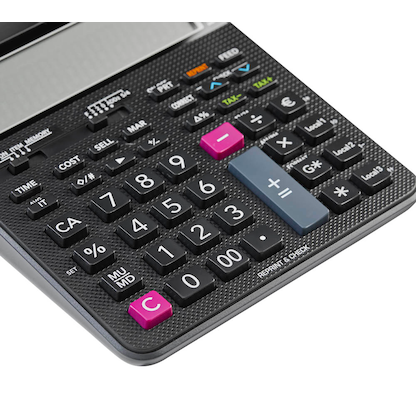 Artikelbild 6 für AKTION: CASIO HR-150RCE Tischrechner druckend schwarz, Artikelnummer 147656