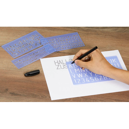 Artikelbild 8 für WEDO Buchstabenschablonen-Set blau, Artikelnummer 816987