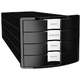 Artikelbild 1 für HAN Schubladenbox Impuls schwarz 1012-13D, DIN A4 mit 4 Schubladen, 1 St., Artikelnummer 310591