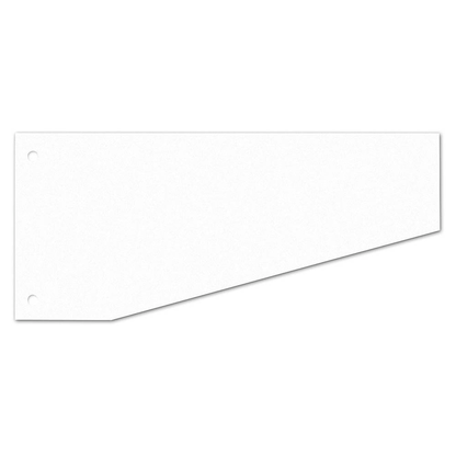 Artikelbild für Wekre Trennstreifen Trapez weiß, 190 g/qm Karton 24,0 x 10,5 / 6,0 cm, 100 St., Artikelnummer 213726