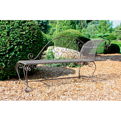 Artikelbild 9 für Garden Pleasure Gartenbank LAMINGTON 950393 schwarz Metall 163,0 cm, Artikelnummer 310076