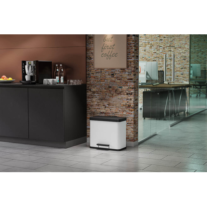 Artikelbild 5 für Hailo Öko Duo Plus L Mülleimer 17,0 + 9,0 l weiß, 1 St., Artikelnummer 485577