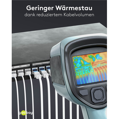 Artikelbild 4 für goobay RJ-45 Netzwerkkabel 7,5 m weiß bis zu 10,00 Gbit/Sek. bis zu 500 MHz, 1 St., Artikelnummer 557649