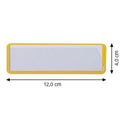 Artikelbild für EICHNER Etikettentaschen gelb 12,0 x 4,0 cm, 50 St., Artikelnummer 702849