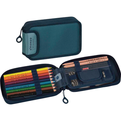 Artikelbild für BRUNNEN Federmäppchen befüllt s'maepp Colour Code denim denim 17-teilig, 20,0 x 4,5 cm, Artikelnummer 778247