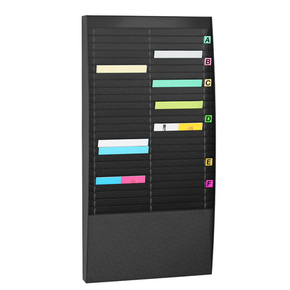 Artikelbild für PAPERFLOW Sortiertafel schwarz DIN A4 50 Fächern 54,4 x 12,9 x 112,0 cm, 1 St., Artikelnummer 290458