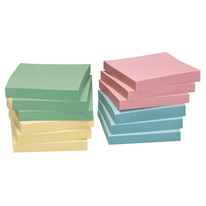 Artikelbild 3 für inFO Recycling Haftnotizen 5644-88BOX farbsortiert, 12 Blöcke, Artikelnummer 883619