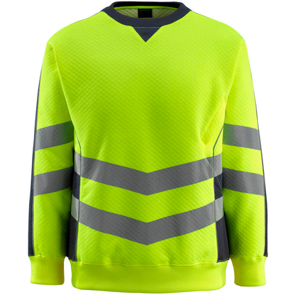 Artikelbild für MASCOT® unisex Warnschutz-Langarmshirt Wigton gelb, schwarzblau Größe L, 1 St., Artikelnummer 761852
