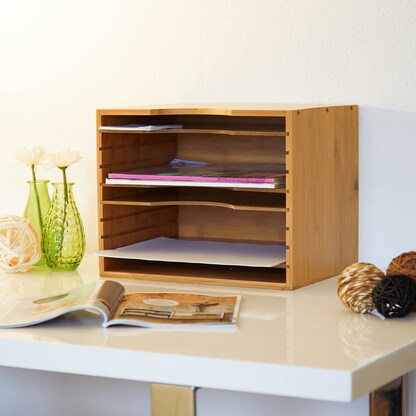 Artikelbild 2 für relaxdays Briefständer braun, Artikelnummer 392714