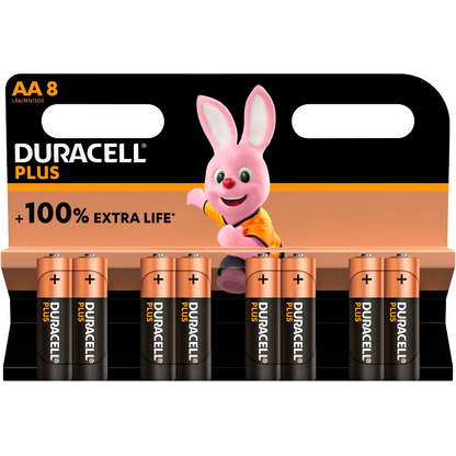 Artikelbild für DURACELL Batterien PLUS Alkali-Mangan Mignon AA 1,5 V, 8 St., Artikelnummer 561675