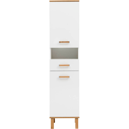 Artikelbild 7 für MÖBELPARTNER Badschrank Padua 701995 weiß glanz, eiche landhaus 40,4 x 35,0 x 178,5 cm, Artikelnummer 672994