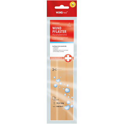 Artikelbild für WUNDmed® Pflaster Wasserfest 02-003 beige 6,0 cm x 0,5 m, 1 St., Artikelnummer 471478