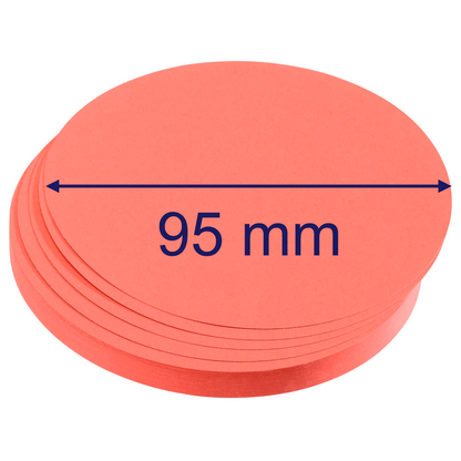 Artikelbild 2 für FRANKEN Moderationskarten rot Ø 9,5 cm, 500 Blatt, Artikelnummer 536641