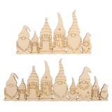 Artikelbild 1 für Rayher Dekoartikel natur Holzleiste Wichtelfamilie, 2 St., Artikelnummer 686933