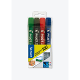 Artikelbild 1 für PILOT 100 Permanentmarker farbsortiert 1,0 mm, 4 St., Artikelnummer 363080