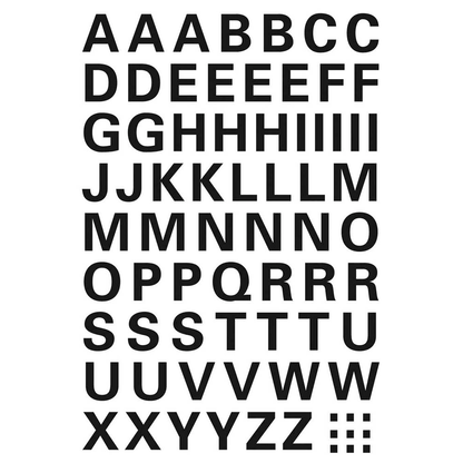 Artikelbild 4 für HERMA Klebebuchstaben 4158 Buchstaben A-Z, schwarz 10,0 x 10,0 mm, 63 Etiketten, Artikelnummer 894860