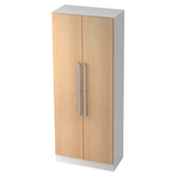 Artikelbild 1 für HAMMERBACHER Aktenschrank Akandia, V7100/W/E/NU weiß, eiche 4 Fachböden 80,0 x 42,0 x 200,4 cm, Artikelnummer 626592